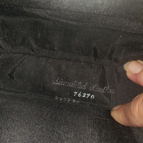 VNTG Retro 60's A Naturalizer Black Faux Suede Simulated Leather Handbag - Picture 8 of 16